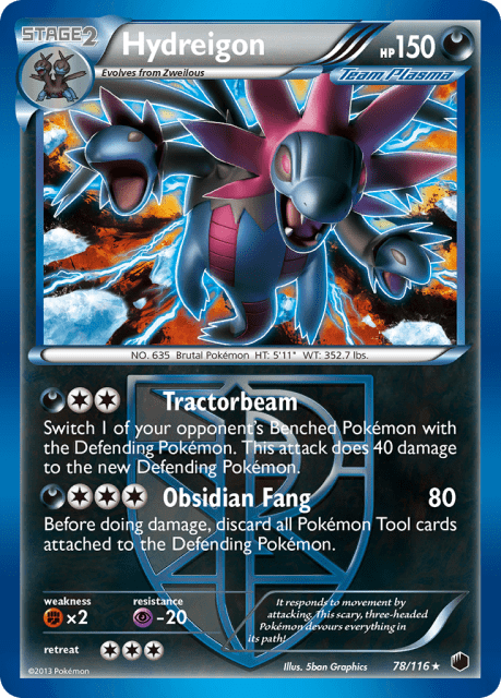 Hydreigon (Holofoil) (78) — Plasma Freeze