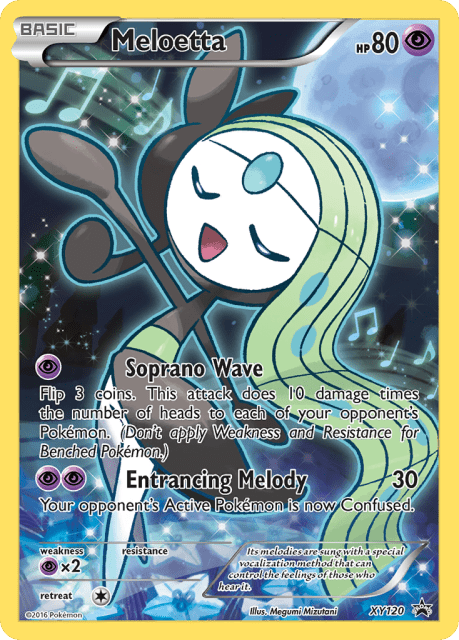 Meloetta (Holofoil) (XY120) — XY Black Star Promos