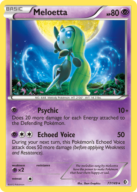 Meloetta (Holofoil) (77) — Boundaries Crossed