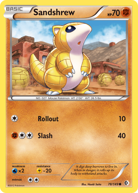 Sandshrew (Reverse Holofoil) (78) — Boundaries Crossed