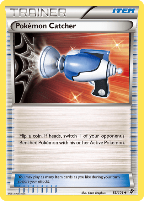 Pokémon Catcher (Reverse Holofoil) (83) — Plasma Blast
