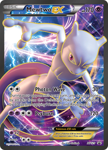 Mewtwo-EX (Holofoil) (XY125) — XY Black Star Promos