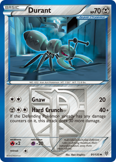 Durant (Reverse Holofoil) (91) — Plasma Storm