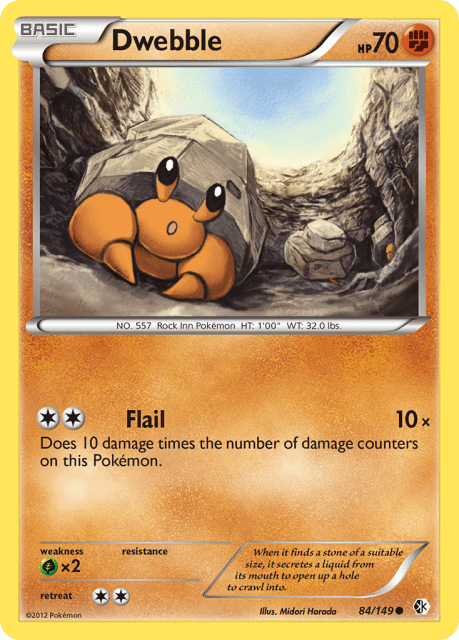 Dwebble (Reverse Holofoil) (84) — Boundaries Crossed