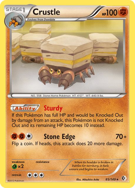 Crustle (Reverse Holofoil) (85) — Boundaries Crossed