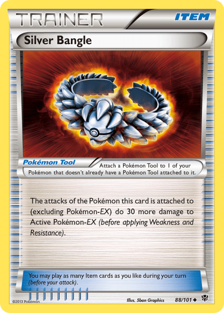 Silver Bangle (Reverse Holofoil) (88) — Plasma Blast