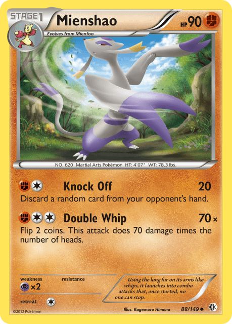 Mienshao (Reverse Holofoil) (88) — Boundaries Crossed