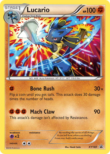 Lucario (Holofoil) (XY140) — XY Black Star Promos