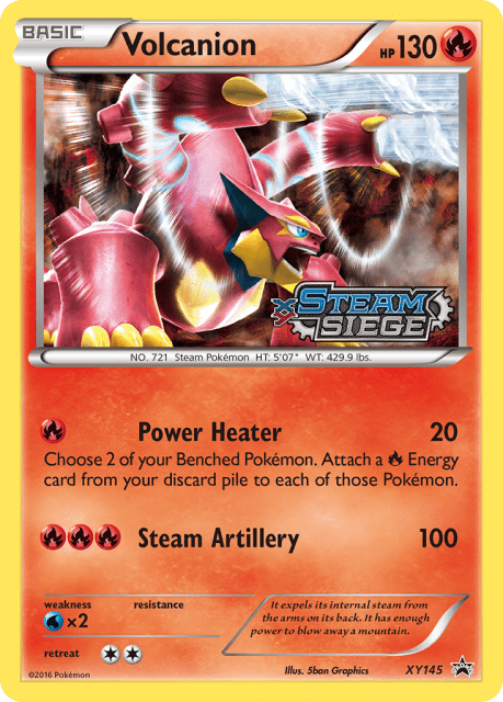 Volcanion (Staff Stamp) (XY145) — XY Black Star Promos