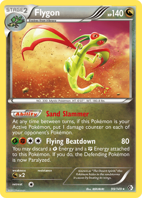 Flygon (Reverse Holofoil) (99) — Boundaries Crossed