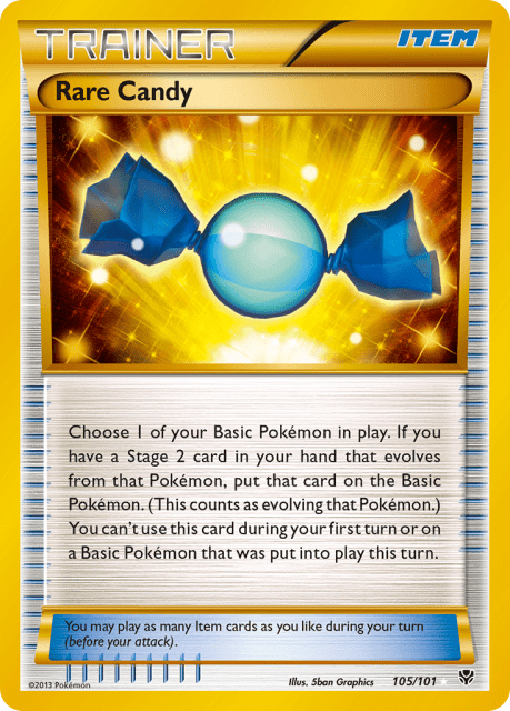 Rare Candy (Holofoil) (105) — Plasma Blast