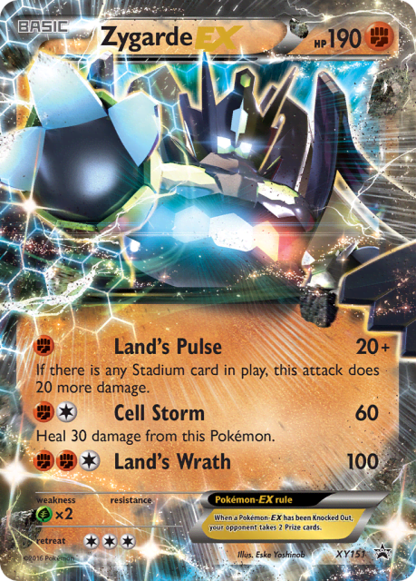 Zygarde-EX (Holofoil) (XY151) — XY Black Star Promos