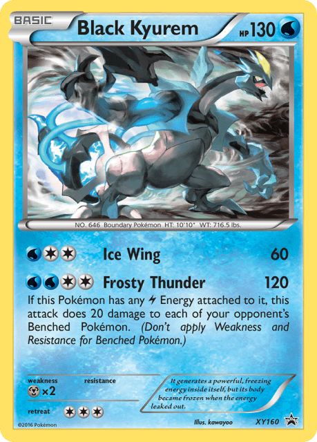 Black Kyurem (Holofoil) (XY160) — XY Black Star Promos