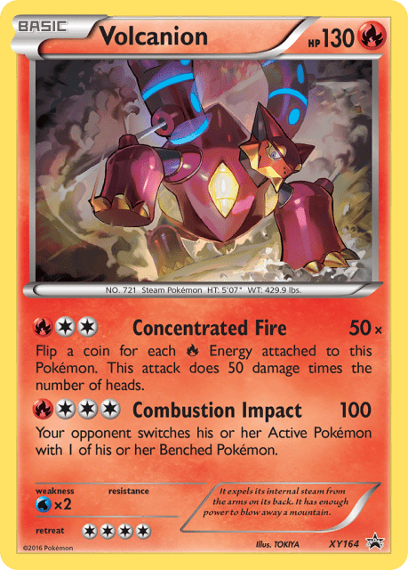Volcanion (Holofoil) (XY164) — XY Black Star Promos