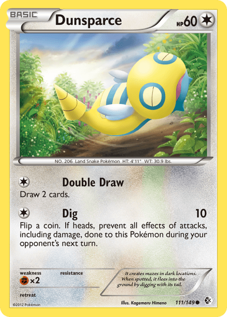 Dunsparce (Reverse Holofoil) (111) — Boundaries Crossed
