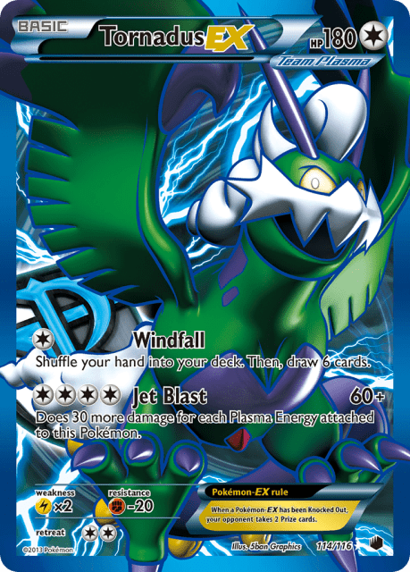 Tornadus-EX (Holofoil) (114) — Plasma Freeze