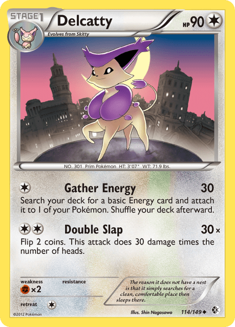 Delcatty (Reverse Holofoil) (114) — Boundaries Crossed