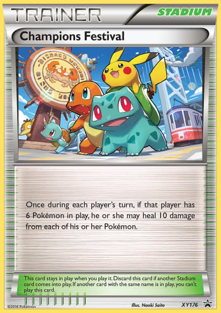 Champions Festival (Top16 Stamp) (XY176) — XY Black Star Promos