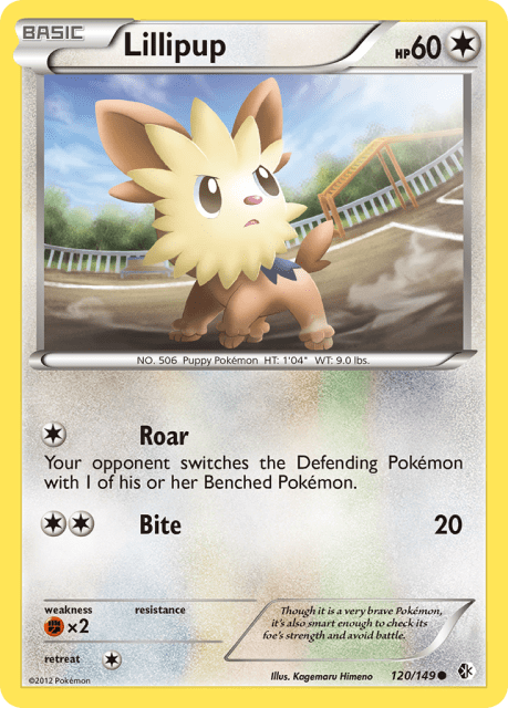 Lillipup (Reverse Holofoil) (120) — Boundaries Crossed