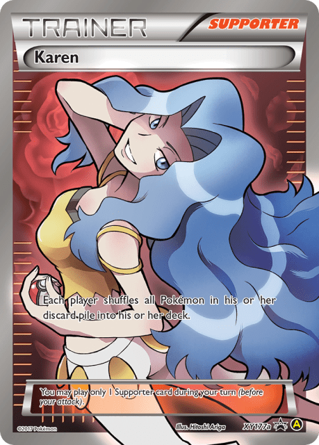 Karen (Holofoil) (XY177a) — XY Black Star Promos