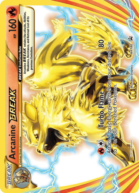 Arcanine BREAK (Holofoil) (XY180) — XY Black Star Promos