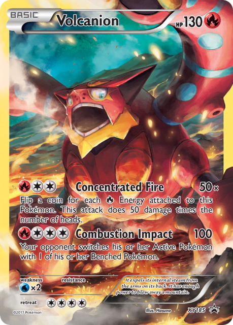 Volcanion (Holofoil) (XY185) — XY Black Star Promos