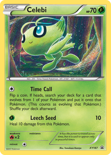 Celebi (Holofoil) (XY187) — XY Black Star Promos