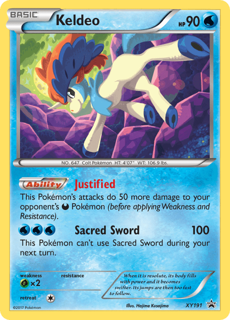 Keldeo (Holofoil) (XY191) — XY Black Star Promos