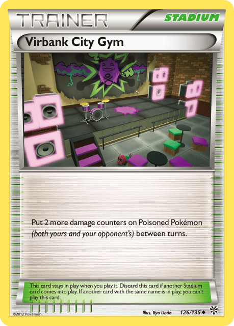 Virbank City Gym (Reverse Holofoil) (126) — Plasma Storm