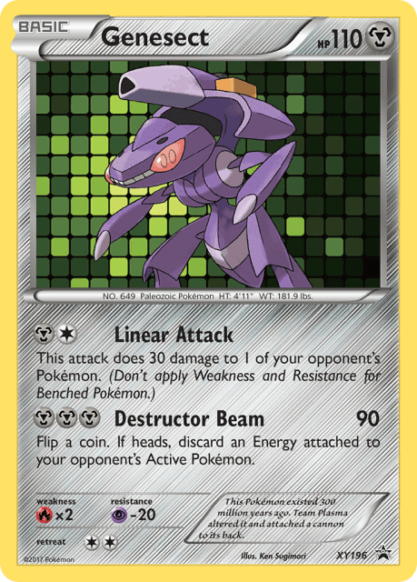 Genesect (Holofoil) (XY196) — XY Black Star Promos