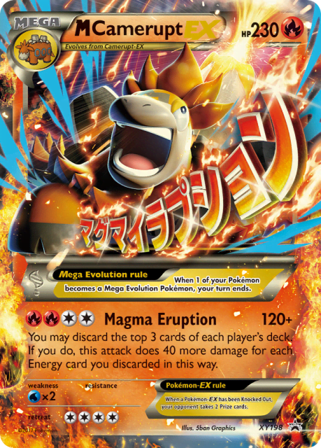 M Camerupt-EX (Jumbo) (XY198) — XY Black Star Promos