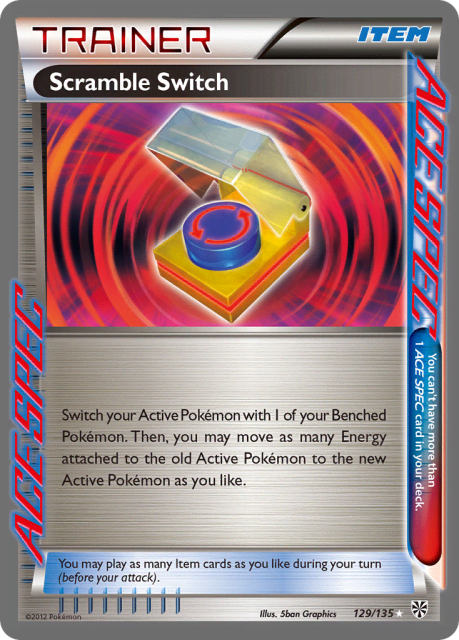 Scramble Switch (Holofoil) (129) — Plasma Storm