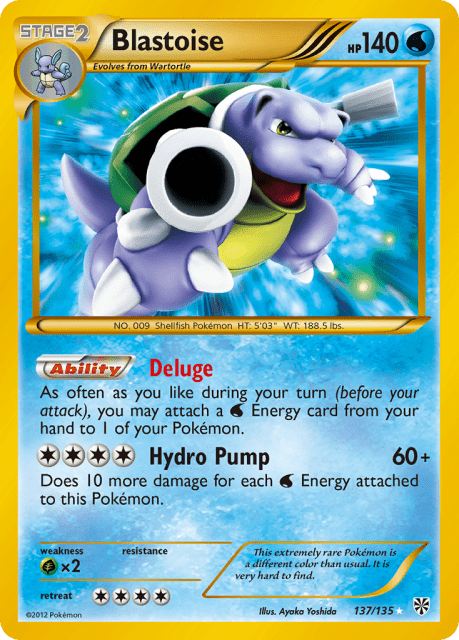 Blastoise (Holofoil) (137) — Plasma Storm