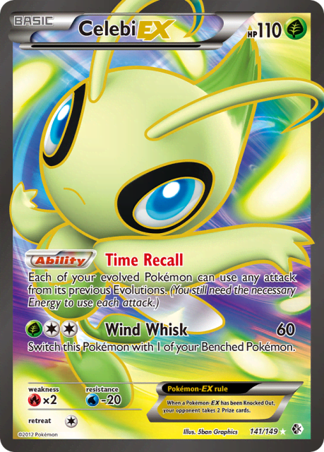 Celebi-EX (Holofoil) (141) — Boundaries Crossed