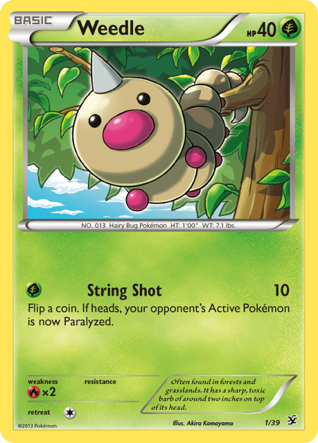 Weedle (1) — Kalos Starter Set