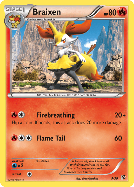 Braixen (9) — Kalos Starter Set