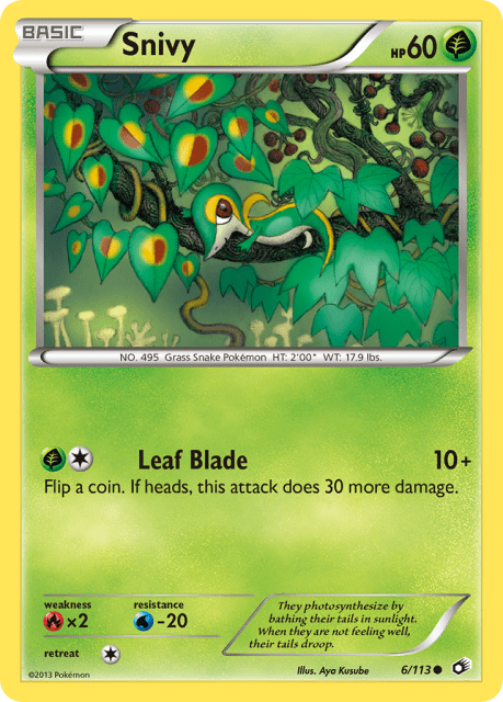 Snivy (Reverse Holofoil) (6) — Legendary Treasures