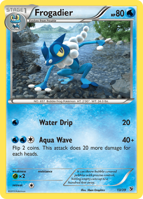 Frogadier (Holofoil) (13) — Kalos Starter Set