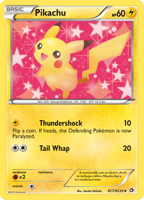Pikachu (Holofoil) (RC7) — Legendary Treasures