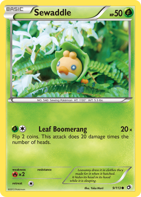 Sewaddle (Reverse Holofoil) (9) — Legendary Treasures