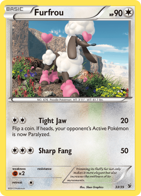 Furfrou (33) — Kalos Starter Set