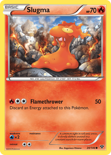 Slugma (Reverse Holofoil) (20) — XY