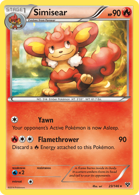 Simisear (Reverse Holofoil) (23) — XY