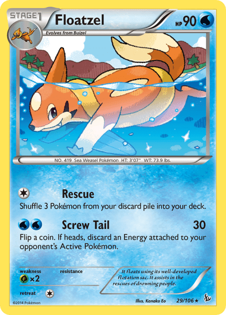Floatzel (Reverse Holofoil) (29) — Flashfire