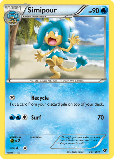 Simipour (Reverse Holofoil) (38) — XY