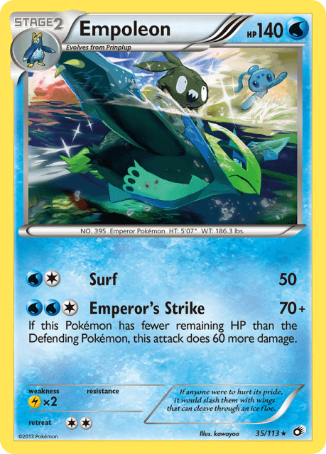 Empoleon (Reverse Holofoil) (35) — Legendary Treasures