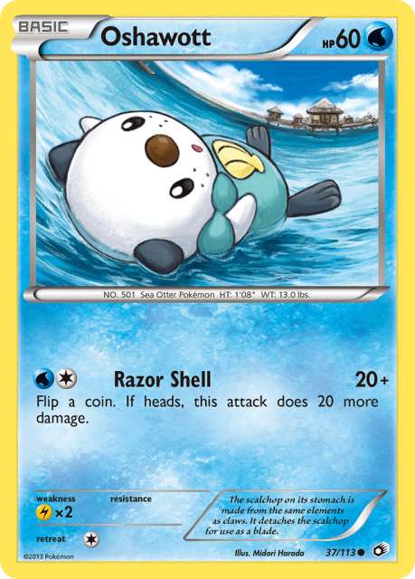 Oshawott (37) — Legendary Treasures