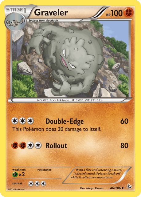 Graveler (Reverse Holofoil) (46) — Flashfire