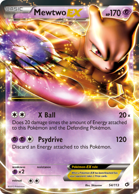 Mewtwo-EX (Michikazu Tsuda) (54) — Legendary Treasures