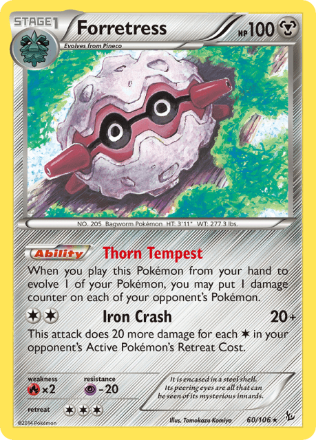 Forretress (Reverse Holofoil) (60) — Flashfire